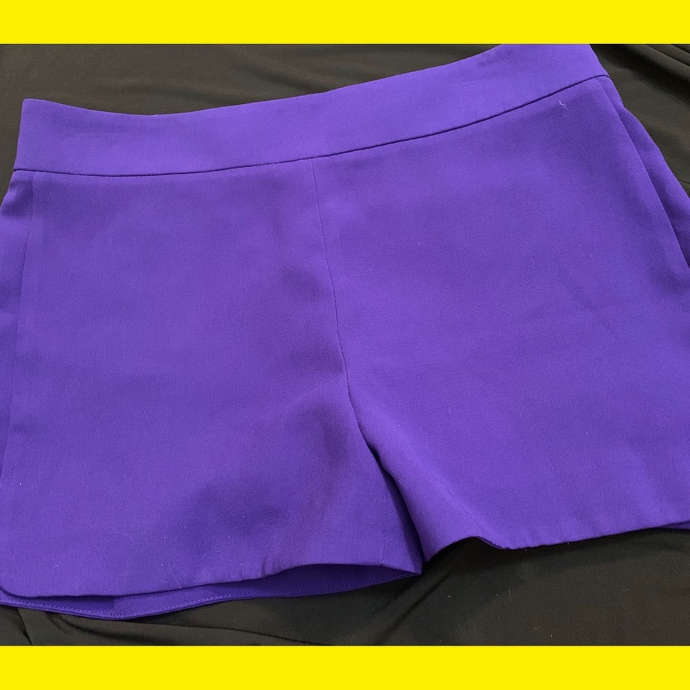 Purple dress shorts